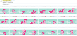 Size: 1322x618 | Tagged: safe, edit, edited screencap, screencap, character:pinkie pie, species:pony, derpibooru, episode:the best night ever, g4, my little pony: friendship is magic, juxtaposition, meta, multeity, spam, too much pink energy is dangerous