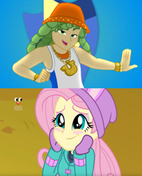 Size: 1016x1256 | Tagged: safe, edit, screencap, character:fluttershy, character:sandalwood, episode:cheer you on, equestria girls:holidays unwrapped, g4, my little pony: equestria girls, my little pony:equestria girls, spoiler:eqg series (season 2), female, male, mc sandalwood, plusplus, sandalshy, shipping, shipping domino, straight