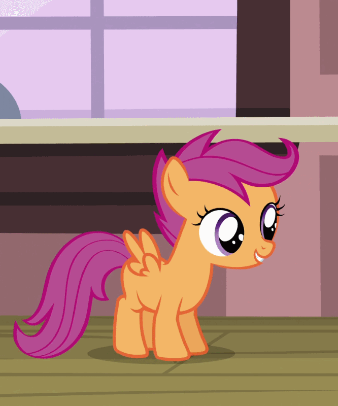Size: 666x800 | Tagged: safe, edit, edited screencap, screencap, character:scootaloo, species:pegasus, species:pony, episode:one bad apple, g4, my little pony: friendship is magic, animated, cropped, female, filly, gif, i must go, reversed, scootaloo can fly, solo, taking off