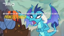 Size: 720x405 | Tagged: safe, edit, edited screencap, screencap, character:princess ember, episode:sweet and smoky, g4, my little pony: friendship is magic, clump, overwatch, play of the game