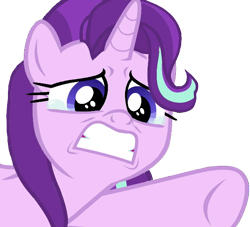 Size: 598x542 | Tagged: safe, edit, edited screencap, screencap, character:starlight glimmer, species:pony, species:unicorn, episode:a horse shoe-in, g4, my little pony: friendship is magic, background removed, crying, female, mare, outstretched hoof, phyllis no!, reaction image, simple background, transparent background