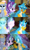 Size: 1600x2656 | Tagged: safe, edit, edited screencap, screencap, character:blues, character:dark moon, character:fuchsia frost, character:gallus, character:goldy wings, character:graphite, character:noteworthy, character:starlight glimmer, species:griffon, species:pony, species:unicorn, episode:a horse shoe-in, g4, my little pony: friendship is magic, background pony, bored, clipboard, comic, cute, excited, female, friendship student, gallabetes, glow, levitation, lights, magic, magic aura, male, mare, rave, screencap comic, seat, sitting, suddenly, teenager, telekinesis