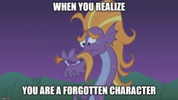 Size: 888x499 | Tagged: safe, edit, edited screencap, screencap, character:steven magnet, species:sea serpent, episode:friendship is magic, g4, my little pony: friendship is magic, caption, crying, image macro, imgflip, male, meme, open mouth, sad, solo, teary eyes, text