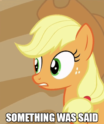 Size: 350x418 | Tagged: safe, edit, edited screencap, screencap, character:applejack, character:fluttershy, species:earth pony, species:pony, episode:viva las pegasus, g4, my little pony: friendship is magic, animated, caption, cropped, female, image macro, mare, silly, silly pony, slow, slow motion, solo focus, text, the simpsons, walking, who's a silly pony