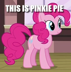Size: 446x455 | Tagged: safe, edit, edited screencap, screencap, character:pinkie pie, species:pony, episode:three's a crowd, g4, my little pony: friendship is magic, captain obvious, caption, cropped, fact, female, image macro, no shit sherlock, solo, text, truth