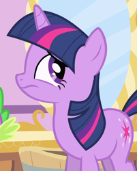 Size: 542x675 | Tagged: safe, edit, screencap, character:twilight sparkle, character:twilight sparkle (unicorn), species:pony, species:unicorn, episode:green isn't your color, g4, my little pony: friendship is magic, carousel boutique, cropped, eyeroll, female, mare, reaction image, solo