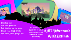 Size: 1152x648 | Tagged: safe, edit, edited screencap, screencap, character:applejack, character:fluttershy, character:luster dawn, character:pinkie pie, character:princess celestia, character:princess luna, character:rainbow dash, character:rarity, character:spike, character:twilight sparkle, character:twilight sparkle (alicorn), species:alicorn, species:dragon, species:earth pony, species:pony, species:unicorn, episode:the last problem, g4, my little pony: friendship is magic, couch, end of ponies, gigachad spike, illustrator, light, mlp s9 countdown, older, older applejack, older fluttershy, older pinkie pie, older rainbow, older rainbow dash, older rarity, older spike, older twilight, photoshop, princess twilight 2.0, silhouette, television