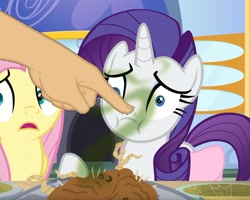Size: 1177x943 | Tagged: safe, edit, edited screencap, screencap, character:fluttershy, character:rarity, species:pony, episode:the ending of the end, g4, my little pony: friendship is magic, boop, boop edit, cropped, finger, hand