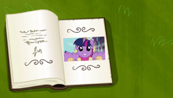 Size: 1920x1080 | Tagged: safe, edit, edited screencap, screencap, character:twilight sparkle, character:twilight sparkle (alicorn), species:alicorn, species:pony, episode:magical mystery cure, episode:the last problem, g4, my little pony: friendship is magic, alicorn drama, book, book ending, book of harmony, drama, end of ponies, female, mare, the end