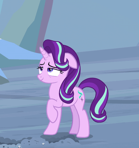 Size: 488x520 | Tagged: safe, edit, edited screencap, screencap, character:starlight glimmer, species:pony, episode:the ending of the end, g4, my little pony: friendship is magic, animated, cropped, female, floating, gif, i must go, majestic as fuck, reversed, solo