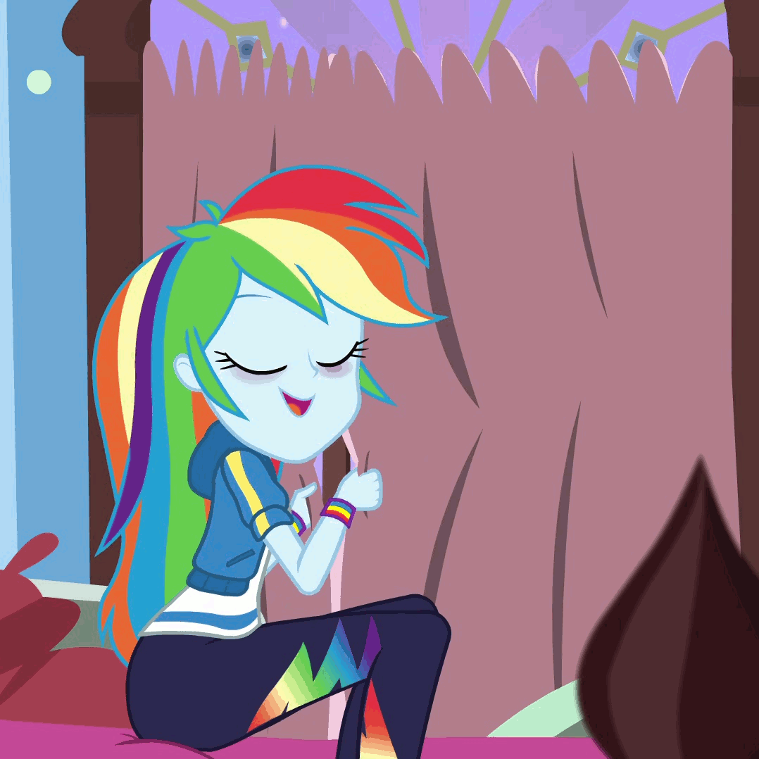 Size: 1078x1078 | Tagged: safe, edit, edited screencap, screencap, character:rainbow dash, equestria girls:holidays unwrapped, g4, my little pony: equestria girls, my little pony:equestria girls, spoiler:eqg series (season 2), animated, bags under eyes, blizzard or bust, cropped, female, gif, reversed, solo