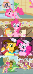 Size: 1280x2880 | Tagged: safe, edit, edited screencap, screencap, character:cheese sandwich, character:gummy, character:li'l cheese, character:luster dawn, character:pinkie pie, character:pound cake, character:pumpkin cake, species:earth pony, species:pegasus, species:pony, species:unicorn, ship:cheesepie, episode:baby cakes, episode:feeling pinkie keen, episode:pinkie pride, episode:the last problem, g4, my little pony: friendship is magic, accordion, alligator, awww, baby, baby pony, babysitting, cake twins, callback, comic, cupcake, family, female, foal, food, full circle, glowing horn, heartwarming, horn, male, microphone, montage, musical instrument, older, older cheese sandwich, older gummy, older pinkie pie, older pound cake, older pumpkin cake, party horn, ponyville, screencap comic, shipping, siblings, straight, sugarcube corner, the magic of friendship grows, then and now, twins