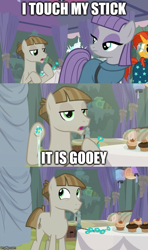 Size: 500x843 | Tagged: safe, edit, edited screencap, screencap, character:maud pie, character:mudbriar, species:earth pony, species:pony, episode:student counsel, caption, comic, image macro, screencap comic, text