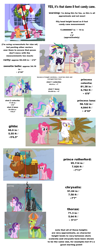Size: 1069x2714 | Tagged: safe, edit, edited screencap, screencap, character:gilda, character:pinkie pie, character:prince rutherford, character:princess celestia, character:princess luna, character:queen chrysalis, character:rarity, character:scootaloo, character:starlight glimmer, character:sweetie belle, character:thorax, species:changeling, species:pegasus, species:pony, species:reformed changeling, episode:griffon the brush-off, episode:hearth's warming eve, episode:it isn't the mane thing about you, episode:not asking for trouble, episode:the ending of the end, episode:to where and back again, g4, my little pony: friendship is magic, 8 foot candy cane, alternate hairstyle, analysis, candy, candy cane, comparison chart, food, height, height scale, math, punk, punkity, scale, size comparison, text