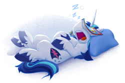 Size: 2070x1380 | Tagged: safe, artist:bcpony, character:shining armor, species:pony, species:unicorn, adorkable, comic book, cute, dork, drool, facebooking, leg twitch, male, on back, onomatopoeia, open mouth, pillow, shining adorable, sleeping, snoring, solo, sound effects, stallion, unshorn fetlocks, z, zzz