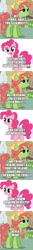 Size: 500x3813 | Tagged: safe, edit, edited screencap, screencap, character:pinkie pie, character:tree hugger, species:pony, asking, comic, confused, conversation, dialogue, drugs, nevermind, screencap comic, tree stoner