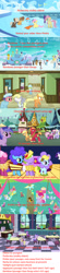 Size: 1150x5210 | Tagged: safe, edit, edited screencap, screencap, character:applejack, character:cheerilee, character:cheese sandwich, character:derpy hooves, character:fluttershy, character:pinkie pie, character:rainbow dash, character:rarity, character:sea swirl, character:twilight sparkle, character:twilight sparkle (alicorn), species:alicorn, species:pony, episode:amending fences, episode:parental glideance, episode:pinkie pride, episode:the cutie mark chronicles, episode:where the apple lies, g4, my little pony: friendship is magic, age, analysis, female, filly, filly cheerilee, filly derpy, filly fluttershy, filly pinkie pie, filly rainbow dash, filly rarity, filly twilight sparkle, teenage applejack, teenager, younger