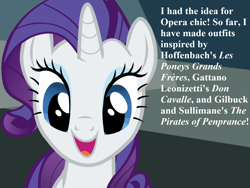 Size: 1428x1071 | Tagged: safe, edit, edited screencap, screencap, character:rarity, species:pony, species:unicorn, episode:do princesses dream of magic sheep?, g1, cropped, cute, excited, female, french, g1 to g4, gaetano donizetti, generation leap, gilbert and sullivan, italian, jacques offenbach, mare, raribetes, speech