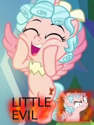 Size: 525x699 | Tagged: safe, edit, edited screencap, screencap, character:cozy glow, species:alicorn, species:pegasus, species:pony, episode:the ending of the end, g4, my little pony: friendship is magic, alicornified, burn, cozycorn, cropped, female, filly, fire, race swap