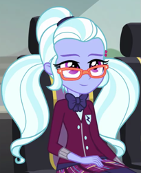 Size: 501x612 | Tagged: safe, edit, edited screencap, screencap, character:sugarcoat, my little pony:equestria girls, cropped, cute, female, inverted mouth, smiling, solo, sugarcute