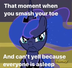 Size: 750x710 | Tagged: safe, edit, edited screencap, screencap, character:princess luna, species:alicorn, species:pony, episode:a royal problem, g4, my little pony: friendship is magic, badass, caption, cropped, female, image macro, meme, solo, text