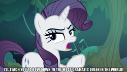 Size: 1280x720 | Tagged: safe, edit, edited screencap, screencap, character:mean rarity, species:pony, species:unicorn, episode:the mean 6, g4, my little pony: friendship is magic, caption, clone, female, horn, image macro, mare, meme, text