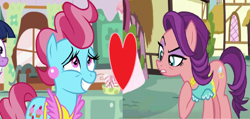 Size: 2260x1080 | Tagged: safe, edit, edited screencap, screencap, character:cup cake, character:spoiled rich, episode:crusaders of the lost mark, episode:party pooped, g4, my little pony: friendship is magic, female, heart, infidelity, lesbian, shipping, shipping domino, spoiledcake
