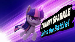 Size: 797x449 | Tagged: safe, edit, edited screencap, screencap, character:twilight sparkle, character:twilight sparkle (alicorn), species:alicorn, species:pony, my little pony: stop motion short, my little pony:pony life, female, flying, gif, needs more jpeg, potion, potion party, serious, serious face, smash bros., solo, speed lines, stop motion, super smash bros.
