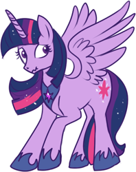 Size: 342x431 | Tagged: safe, artist:lulubell, character:twilight sparkle, character:twilight sparkle (alicorn), species:alicorn, species:pony, female, mare, scrunchy face, simple background, solo, unshorn fetlocks, white background