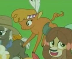 Size: 328x271 | Tagged: safe, edit, edited screencap, screencap, character:burnt oak, character:little strongheart, character:yona, episode:the last problem, g4, my little pony: friendship is magic, cropped