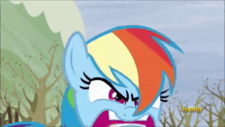 Size: 1280x720 | Tagged: safe, edit, edited screencap, screencap, character:rainbow dash, episode:tanks for the memories, g4, my little pony: friendship is magic, animated, discovery family logo, do i look angry, kate winslet, leonardo dicaprio, shut up, sound, titanic, webm