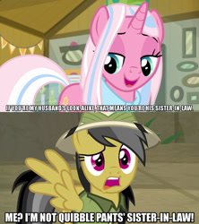 Size: 1280x1440 | Tagged: safe, edit, edited screencap, screencap, character:clear sky, character:daring do, species:pegasus, species:pony, species:unicorn, episode:common ground, episode:daring doubt, g4, my little pony: friendship is magic, caption, female, image macro, text