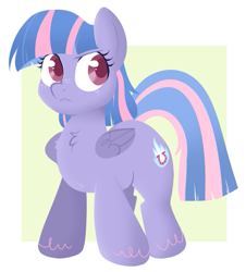 Size: 655x724 | Tagged: safe, artist:lulubell, character:wind sprint, species:pegasus, species:pony, female, filly, lineless, solo