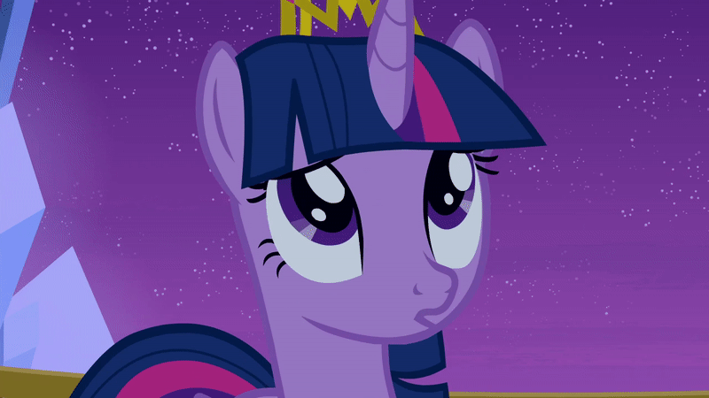 Size: 800x450 | Tagged: safe, edit, screencap, character:twilight sparkle, character:twilight sparkle (alicorn), species:alicorn, species:pony, episode:twilight's kingdom, g4, my little pony: friendship is magic, animated, crystal empire, female, good trick, loop, perfect loop, solo, spinning