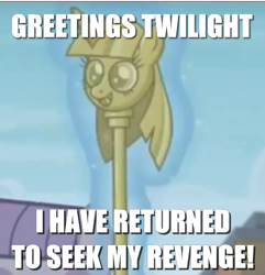Size: 472x489 | Tagged: safe, edit, edited screencap, screencap, character:maud pie, episode:the gift of the maud pie, g4, my little pony: friendship is magic, caption, cropped, image macro, levitation, magic, meme, scepter, telekinesis, text, twilight scepter