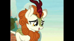 Size: 1280x720 | Tagged: safe, edit, edited screencap, screencap, character:autumn blaze, character:fluttershy, character:tree hugger, species:earth pony, species:kirin, species:pony, species:unicorn, episode:make new friends but keep discord, episode:sounds of silence, g4, my little pony: friendship is magic, animated, cropped, fading, pixelated, sound, webm