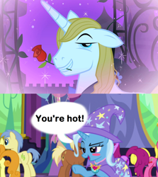Size: 1280x1436 | Tagged: safe, edit, edited screencap, screencap, character:prince blueblood, character:trixie, ship:bluetrix, episode:celestial advice, episode:the best night ever, g4, my little pony: friendship is magic, female, male, shipping, straight