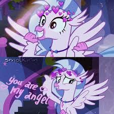Size: 225x225 | Tagged: safe, edit, edited screencap, screencap, character:silverstream, species:classical hippogriff, species:hippogriff, cute, diastreamies, female, heart, needs more jpeg, smiling, solo, spread wings, wings