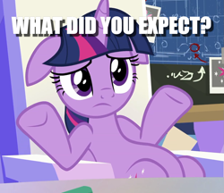 Size: 1237x1071 | Tagged: safe, edit, edited screencap, screencap, character:twilight sparkle, character:twilight sparkle (alicorn), species:alicorn, species:pony, episode:sparkle's seven, g4, my little pony: friendship is magic, caption, cropped, female, floppy ears, image macro, meme, question, solo, text