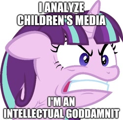 Size: 500x488 | Tagged: safe, edit, edited screencap, screencap, character:starlight glimmer, species:pony, episode:the cutie map, g4, my little pony: friendship is magic, angry, background removed, caption, female, image macro, meme, ragelight glimmer, simple background, solo, text, white background