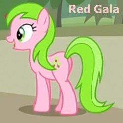 Size: 400x400 | Tagged: safe, edit, edited screencap, screencap, character:red gala, species:earth pony, species:pony, episode:apple family reunion, g4, my little pony: friendship is magic, apple family member, cropped, solo, zoomed in