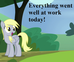 Size: 864x720 | Tagged: safe, edit, edited screencap, screencap, character:derpy hooves, episode:rock solid friendship, g4, my little pony: friendship is magic, cropped, cute, derpabetes, talking, tree
