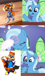 Size: 640x1080 | Tagged: safe, edit, edited screencap, screencap, character:trixie, episode:all bottled up, g4, my little pony: friendship is magic, conker, conker's bad fur day, exploitable meme, magic, meme, trixie fixing meme, young conker