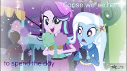 Size: 739x415 | Tagged: safe, edit, edited screencap, screencap, character:big mcintosh, character:starlight glimmer, character:trixie, episode:a perfect day for fun, g4, my little pony: equestria girls, my little pony:equestria girls, female, male