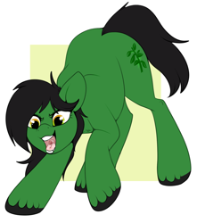 Size: 700x793 | Tagged: safe, artist:lulubell, oc, oc only, oc:brassica, species:earth pony, species:pony, earth pony oc, hunting, simple background