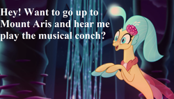 Size: 1407x804 | Tagged: safe, edit, edited screencap, screencap, character:princess skystar, species:seapony (g4), my little pony: the movie (2017), bronybait, cropped, cute, jewelry, necklace, seaquestria, skyabetes, that seapony sure does love shells