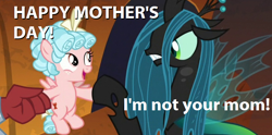 Size: 904x449 | Tagged: safe, edit, edited screencap, screencap, character:cozy glow, character:lord tirek, character:queen chrysalis, episode:the beginning of the end, g4, my little pony: friendship is magic, implied adoption, mother's day