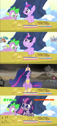 Size: 1438x3184 | Tagged: safe, edit, edited screencap, screencap, character:ocellus, character:smolder, character:spike, character:twilight sparkle, character:twilight sparkle (alicorn), character:yona, species:alicorn, species:changedling, species:changeling, species:dragon, species:human, species:pony, species:reformed changeling, species:unicorn, species:yak, /mlp/, episode:the last problem, episode:winter wrap up, g4, my little pony: friendship is magic, my little pony:pony life, 4chan, drama, gravestone, immortality blues, irl, irl human, josh haber, loss (meme), older, older twilight, op is a duck, op is trying to start shit, photo, pony life drama, princess twilight 2.0, school of friendship, snow, tree, twilight will outlive her friends, winged spike, yolo