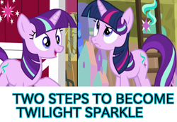 Size: 1300x900 | Tagged: safe, edit, edited screencap, screencap, character:starlight glimmer, episode:a matter of principals, episode:harvesting memories, g4, my little pony: friendship is magic, spoiler:harvesting memories, female, solo, wig