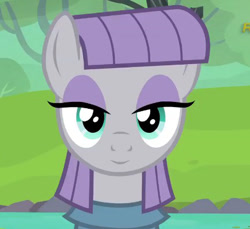 Size: 436x400 | Tagged: safe, edit, edited screencap, screencap, character:maud pie, episode:the gift of the maud pie, g4, my little pony: friendship is magic, cropped, female, looking at you, smiling, solo, when she smiles